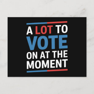 Veel om over te stemmen op het moment Funny Kamala Briefkaart