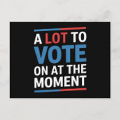 Veel om over te stemmen op het moment Funny Kamala Briefkaart (Voorkant)