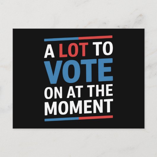 Veel om over te stemmen op het moment Funny Kamala Briefkaart (Voorkant)