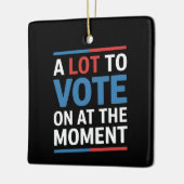 Veel om over te stemmen op het moment Funny Kamala Keramisch Ornament (Links)