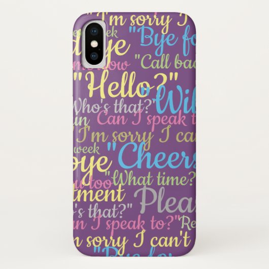 Veel ontwerp van het Praatter Case-Mate iPhone Case (Achterkant)