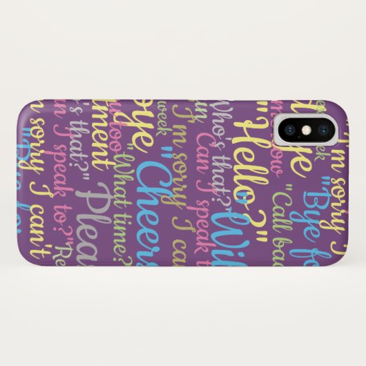 Veel ontwerp van het Praatter Case-Mate iPhone Case (Achterkant (horizontaal))