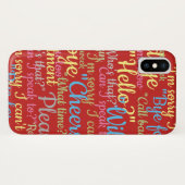 Veel ontwerp van het Praatter Case-Mate iPhone Case (Achterkant (horizontaal))