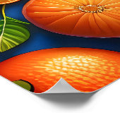 Veel oranje fruitschilderijen. poster (Hoek)