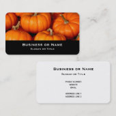 Veel Oranje pompoenen Visitekaartje (Voorkant / Achterkant)