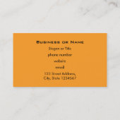 Veel Oranje pompoenen Visitekaartje (Achterkant)