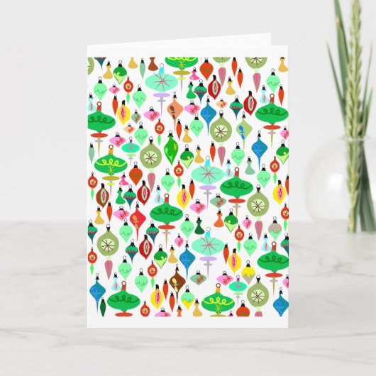 Veel Ornamenten Feestdagen Kaart (Voorkant)