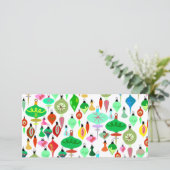 Veel Ornamenten Feestdagenkaart (Staand voorkant)