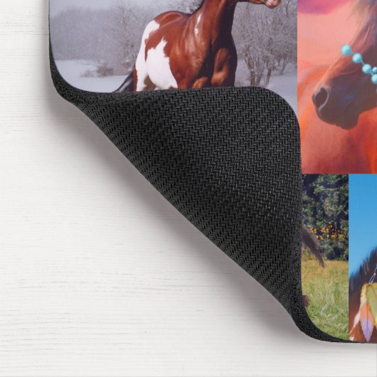 Veel paarden Mousepad Muismat (Hoek)