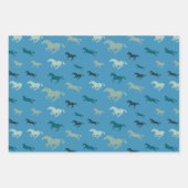 Veel paarden ontwerpen inpakpapieren vellen (Voorkant 3)