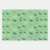 Veel paarden ontwerpen inpakpapieren vellen (Voorkant 2)