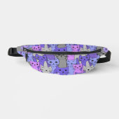 Veel Paarse katten all-over print Fanny Pack Heuptasje (Voorkant)