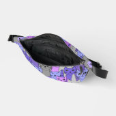 Veel Paarse katten all-over print Fanny Pack Heuptasje (Open)