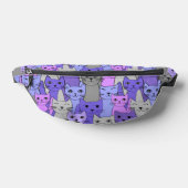 Veel Paarse katten all-over print Fanny Pack Heuptasje (Liggend)