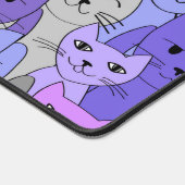 Veel Paarse katten Bureaumat (Hoek)