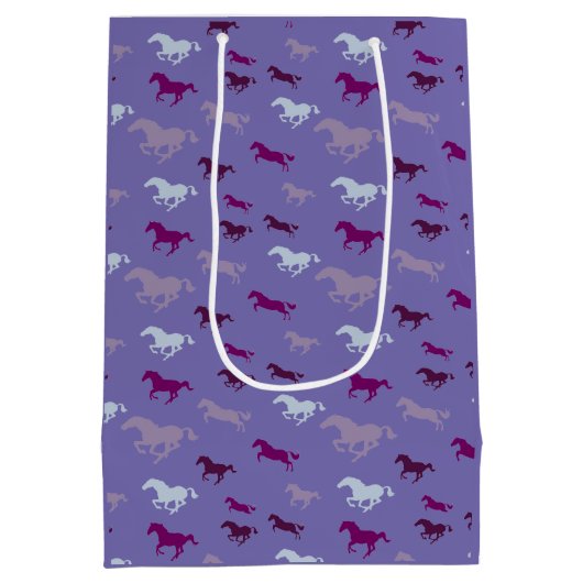 Veel Paarse Paarden Ontwerp Cadeautas (Achterkant)