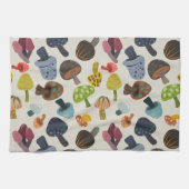 Veel paddenstoelen theedoek (Horizontaal)