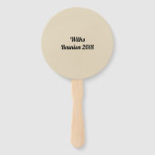 Veel paden aangepaste familie reünie handwaaier (Achterkant)