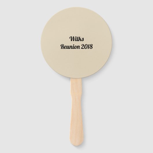 Veel paden aangepaste familie reünie handwaaier (Achterkant)