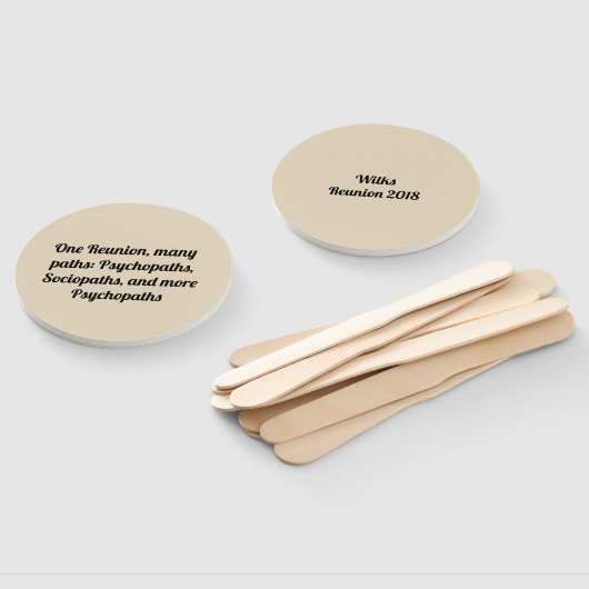 Veel paden aangepaste familie reünie handwaaier (Niet-gemonteerd)