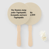 Veel paden aangepaste familie reünie handwaaier (Voorkant en achterkant)