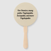 Veel paden aangepaste familie reünie handwaaier (Voorkant)