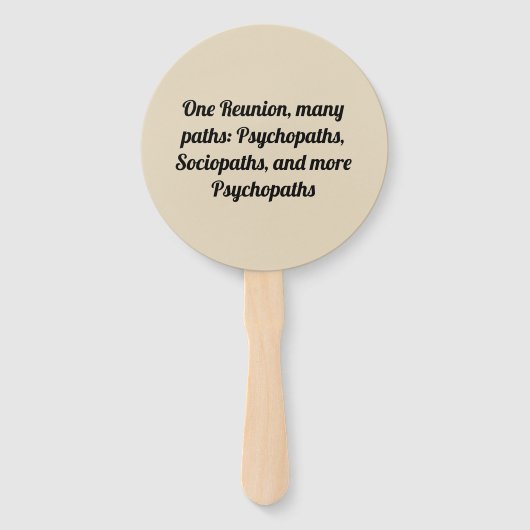 Veel paden aangepaste familie reünie handwaaier (Voorkant)