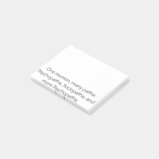 Veel paden Funny Family Reunion Post Post-it® Notes (Schuin)