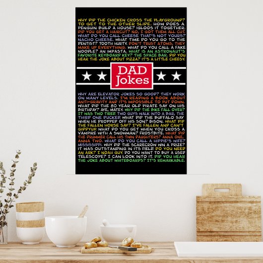 Veel pap grappen poster (Keuken)