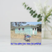 Veel parkeergelegenheid Grappige adreswijziging Aankondigingskaart (Staand voorkant)