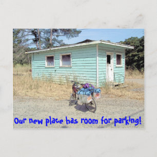 Veel parking Funny Change of Address Aankondigingskaart