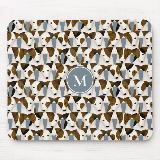 Veel Parson Jack Russell Terriers honden patroon Muismat (Voorkant)