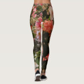 Veel pastelbloemen Chique naam Mode Yoga Leggings (Achterkant)