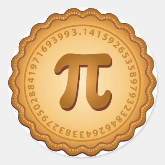 Veel Pi-Stickers Ronde Sticker (Voorkant)