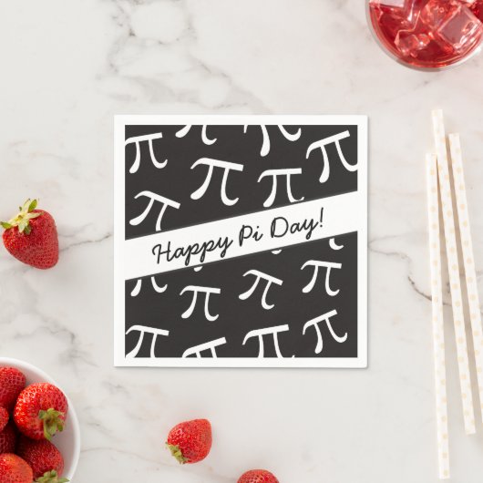 Veel pi - Wiskunde - Happy Pi Day Paper Napkins Servetten (Insitu)