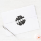 Veel Pi - Wiskunde - Happy Pi Day Ronde Sticker (Envelop)