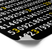 Veel Pi Yellow 3 Poster (Hoek)