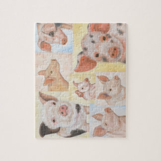 Veel piggies-puzzel legpuzzel