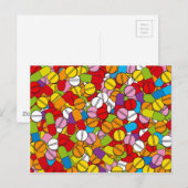 Veel pillen briefkaart (Voorkant / Achterkant)