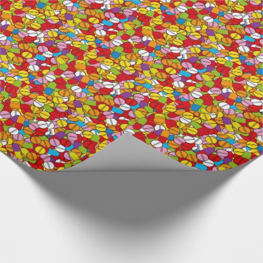 Veel pillen cadeaupapier (Hoek)