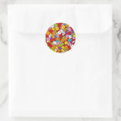 Veel Pillen Ronde Sticker (Tas)