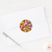Veel Pillen Ronde Sticker (Envelop)