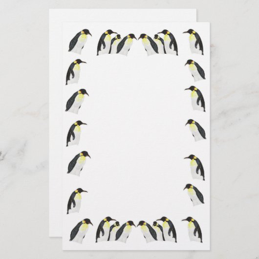 Veel pinguïns briefpapier (Voorkant / Achterkant)