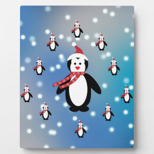Veel pinguïns fotoplaat