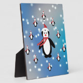 Veel pinguïns fotoplaat (Zijkant)