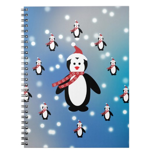 Veel pinguïns notitieboek (Voorkant)