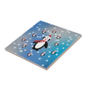 Veel pinguïns tegeltje (Zijkant)