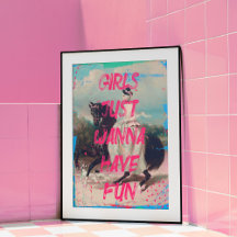 Veel plezier Altered Art Modern Trendy Wall Art Po