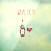 Veel plezier | Kerst Drink cadeau Raamsticker (Vel 3)