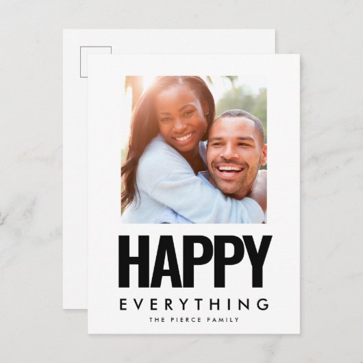 Veel plezier met alles wat een modern vierkant afb briefkaart (Voorkant / Achterkant)